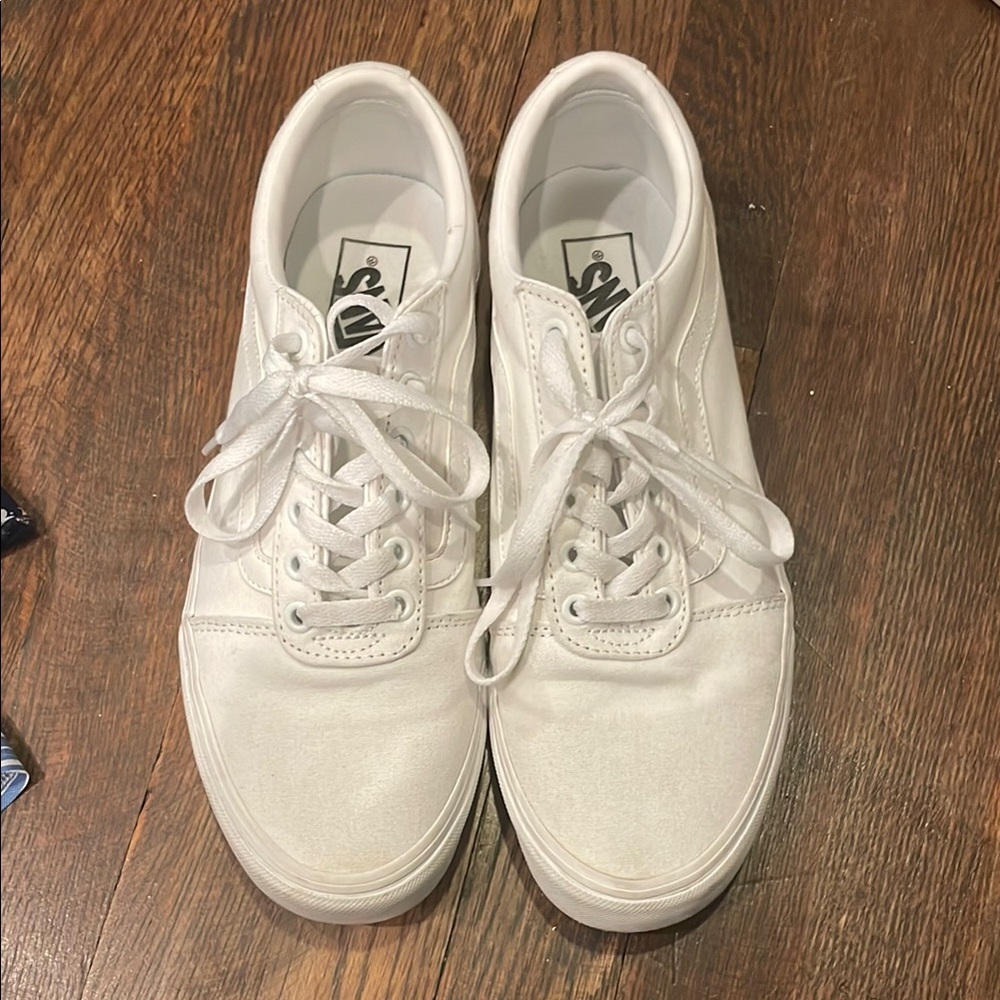 Vans White Canvas Sneakers